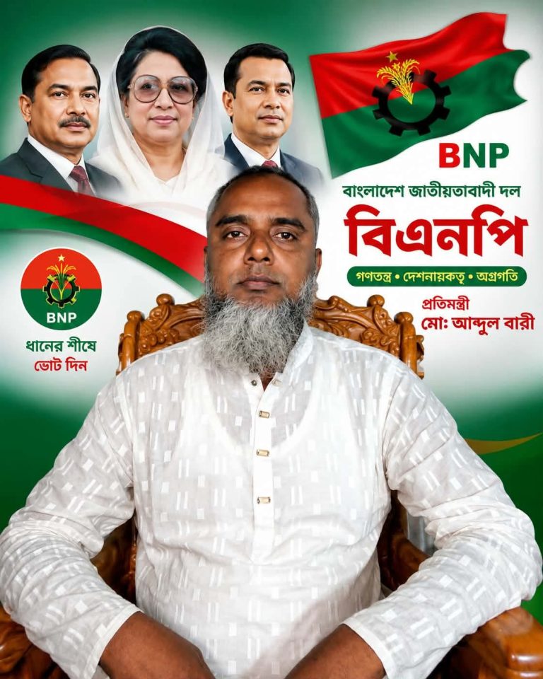 জিন্দারপুরে চেয়ারম্যান প্রার্থী সাজ্জাদুল হকের গণসংযোগ, উন্নয়ন ও সুশাসনের নানা প্রতিশ্রুতি