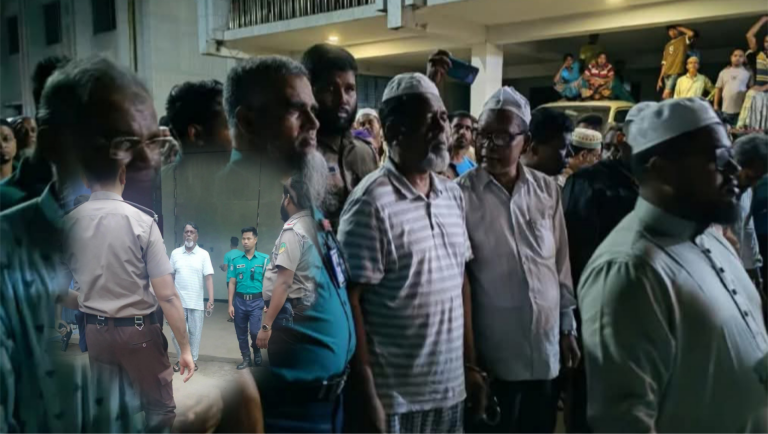 হাতকড়া পরেই বাবার জানাজায়, ৮ ঘণ্টার প্যারোলে কারামুক্ত আওয়ামী লীগ নেতা