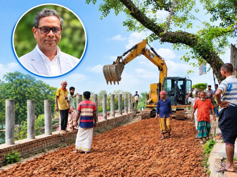 কথা রেখেছেন মাননীয় স্বাস্থ্য প্রতিমন্ত্রী ড. এম. এ মুহিত: রতনকান্দির ঝুঁকিপূর্ণ সংযোগ সড়ক মেরামত কাজ শুরু