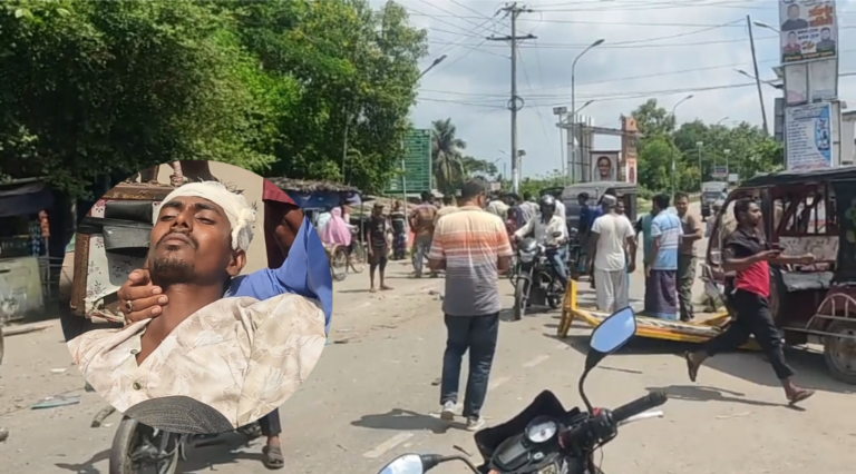 টুঙ্গিপাড়ায় ব্রেক বিকল হয়ে টোল বুথে বাসের ধাক্কা, আ-হ-ত টোলকর্মী