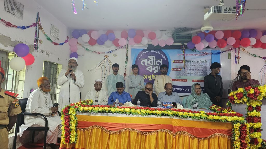 টুঙ্গিপাড়া সরকারি কলেজে নবীনবরণ, শিক্ষার্থীদের দেশ গঠনে ভূমিকা রাখার আহ্বান-এস এম জিলানী